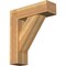 Ekena Millwork Traditional Block Rough Sawn Bracket w/ Offset Brace, Western Red Cedar, 8"W x 26"D x 30"H BKT0806X26X30TRA05RWR - alternate 1